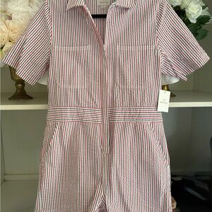 Brixton Red, White, and Blue Jumpsuit